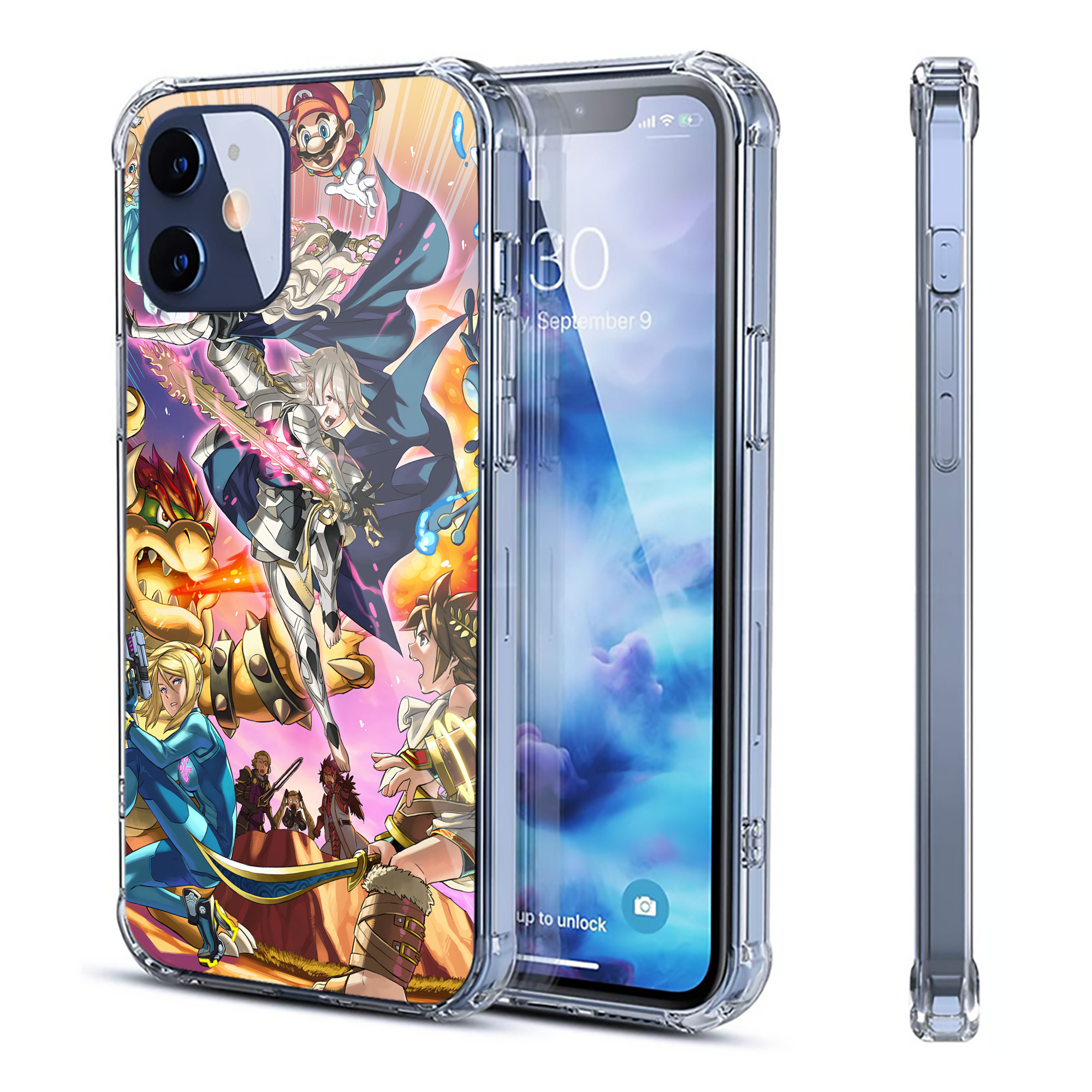 （画像用） ポケットモンスター Pokémon 【iPhone 12シリーズ対応】透明スマホケース（クリアソフトケース）